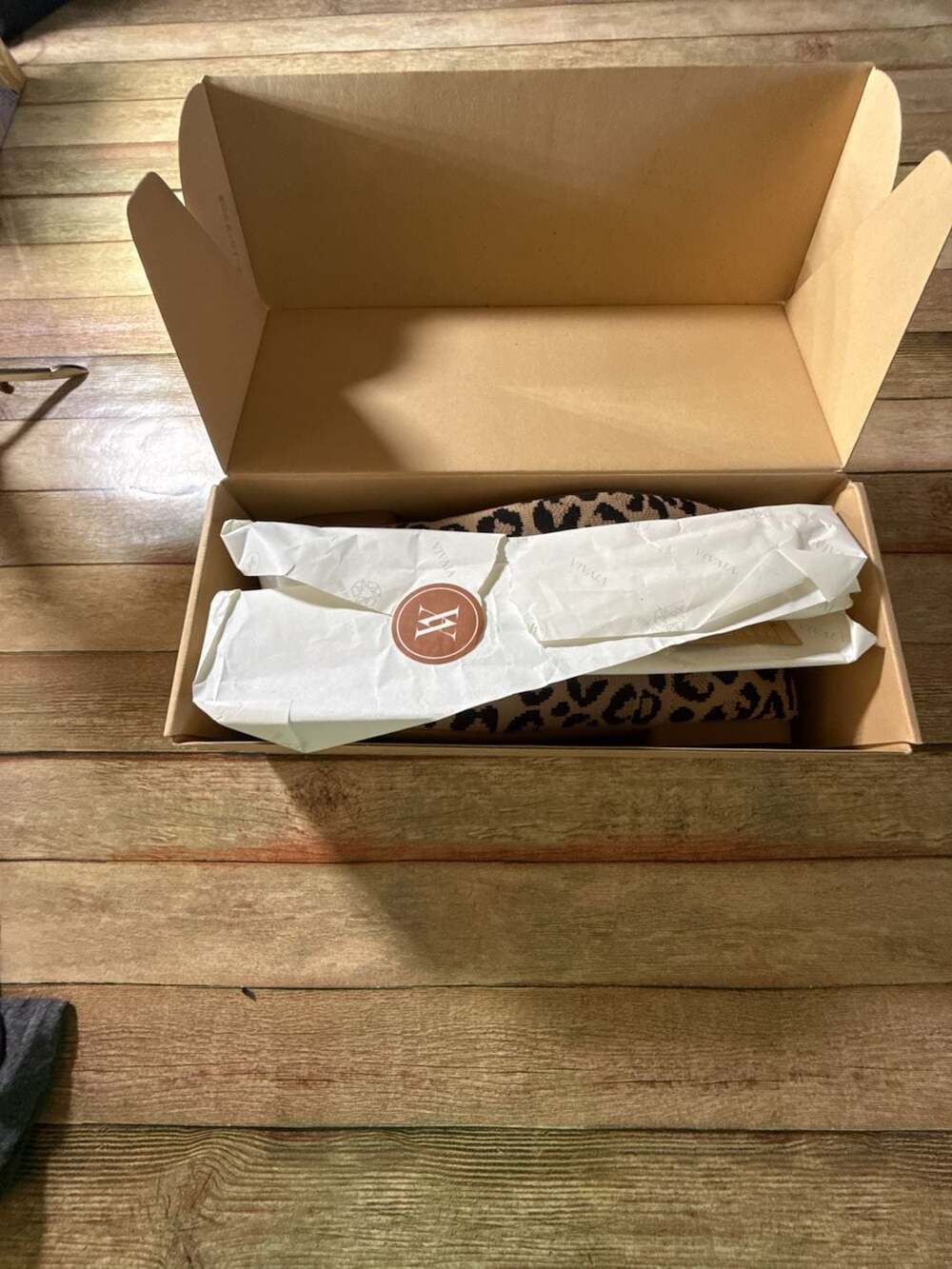 VIVAIA Margot 2.0 Size EU42/W Dark Leopard Knit Flats